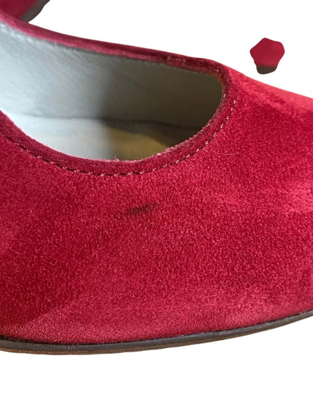 Eric Michael Red Suede pumps women’s 38 EU 8.5 U.S.